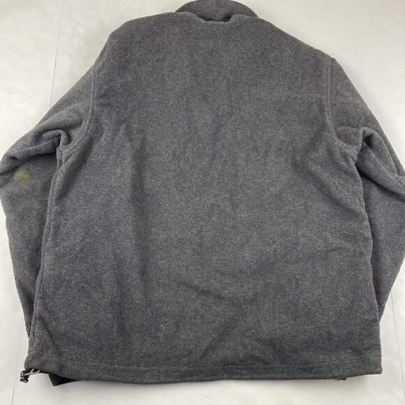 Columbia Interchange Core Jacket Mens M Full Zip Fleece Hiking Gray Mock Neck - Picture 3 of 8